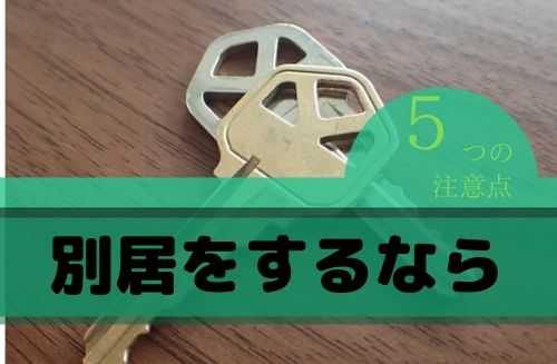 不倫から別居するときの注意点 別居前にここだけは抑えておいて欲しいこと サレ妻 女のぶんきてん